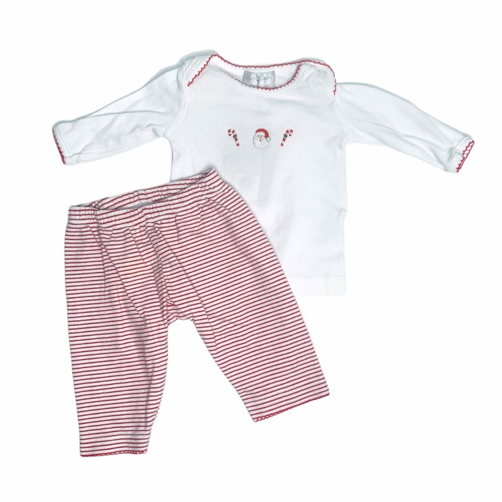 G12-Magnolia Baby, 0-3M, l/s pima cotton shirt+pant